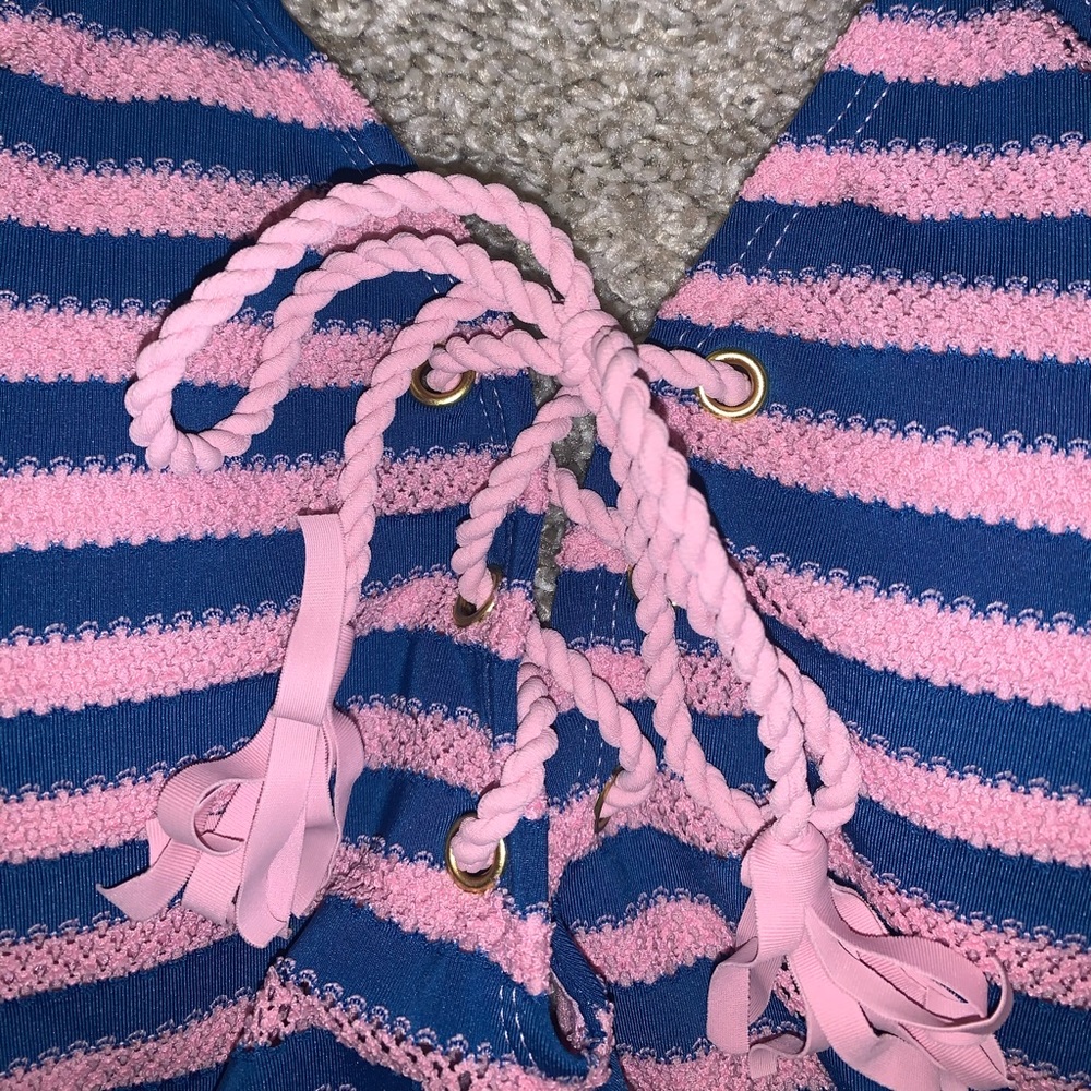 BRAND NWT No Boundaries Pink & Blue Swimsuit sz S - Picture 6 of 14